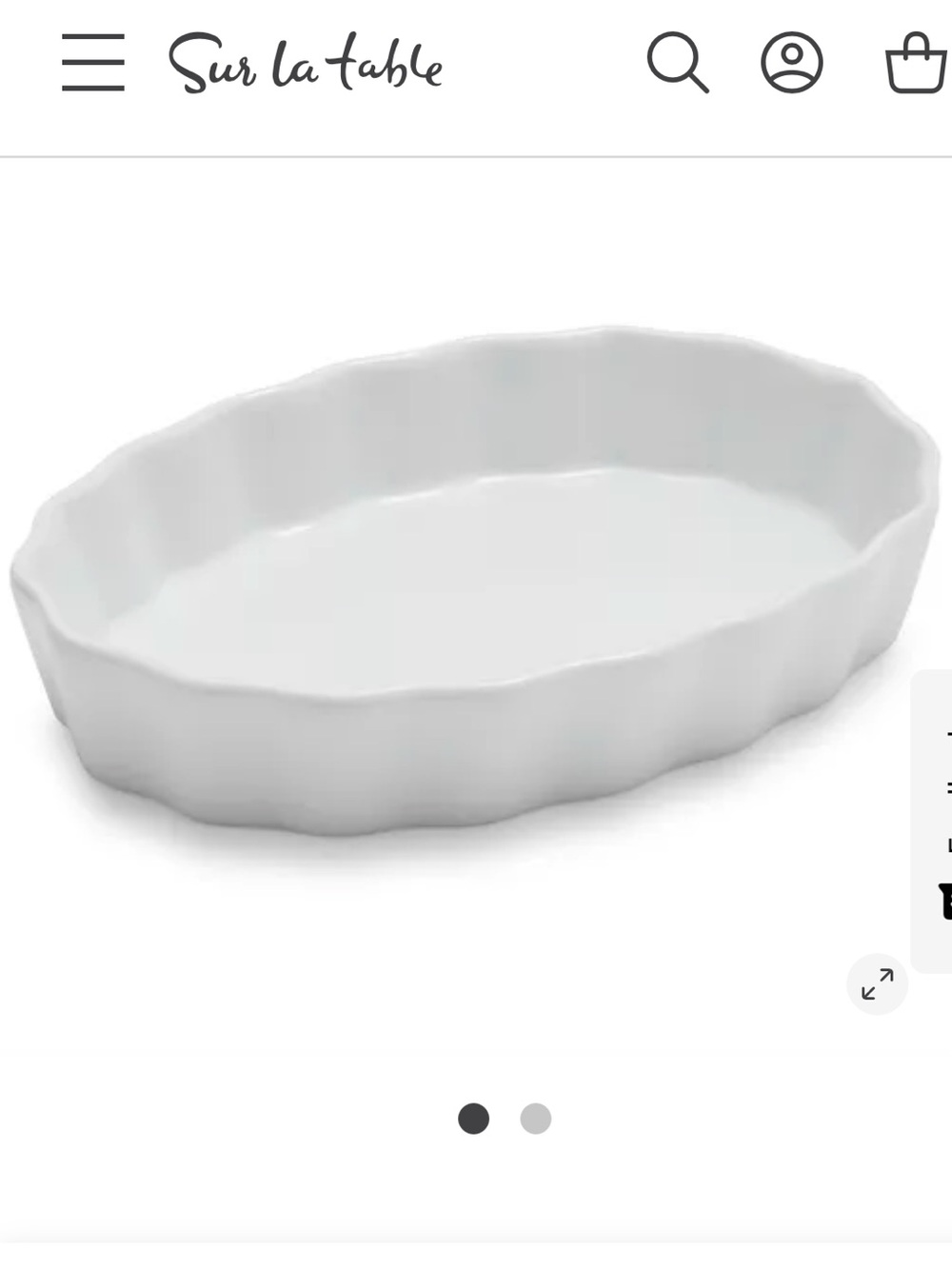 Sur La Table Porcelain Oval Crème Brûlée Dish set of 5